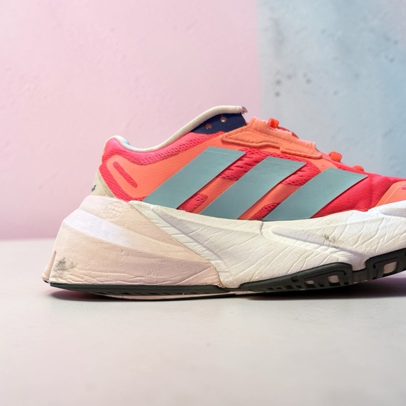 adidas ADISTAR Pink and Light Blue Women's Running Sneakers - Picture 5 of 6